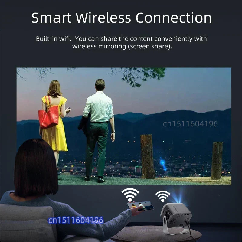MINI Projector WIFI Portable Home Theater